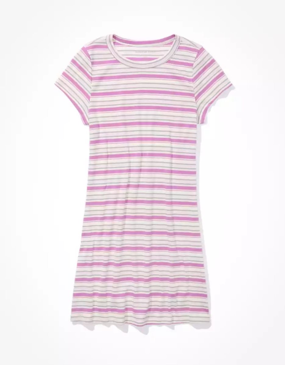 Mini Robe American Eagle AE Hey Baby Tee Violette Femme | UJX-99296374